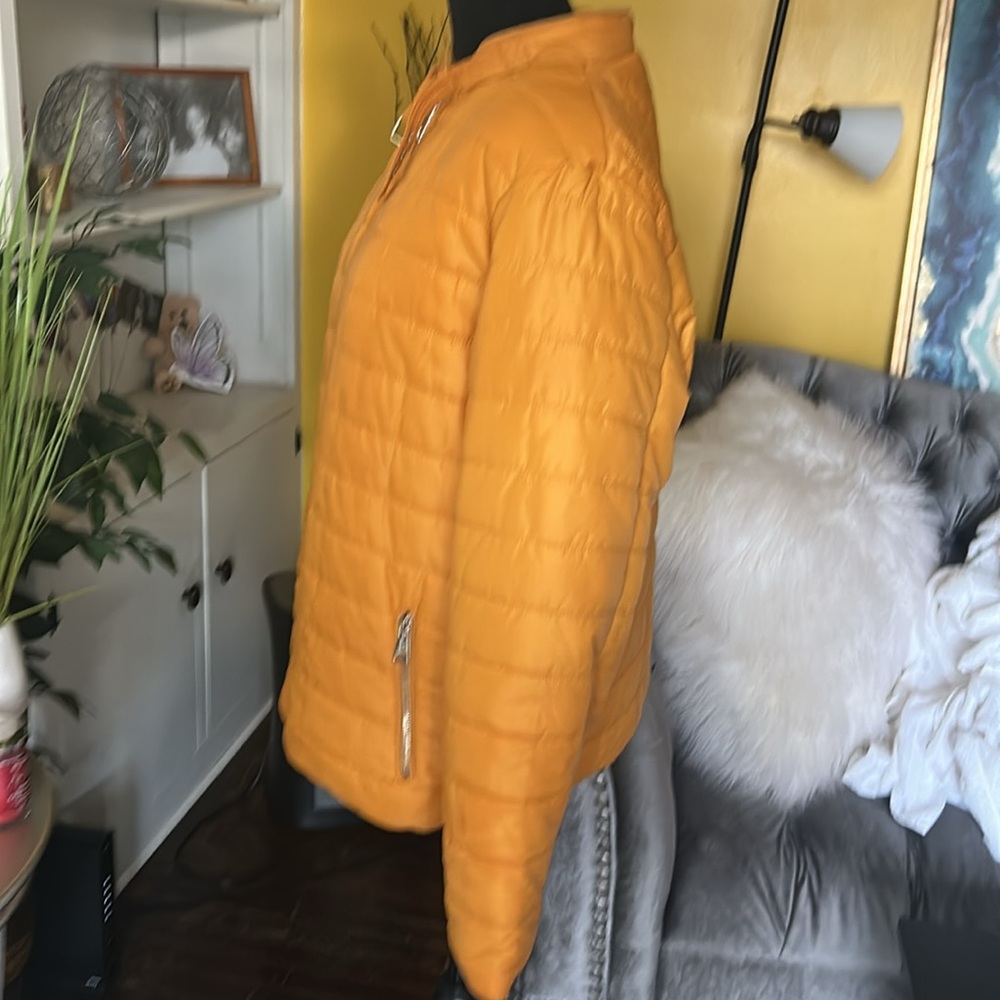 Women’s mustard colored Quilted Jacket - Picture 2 of 9
